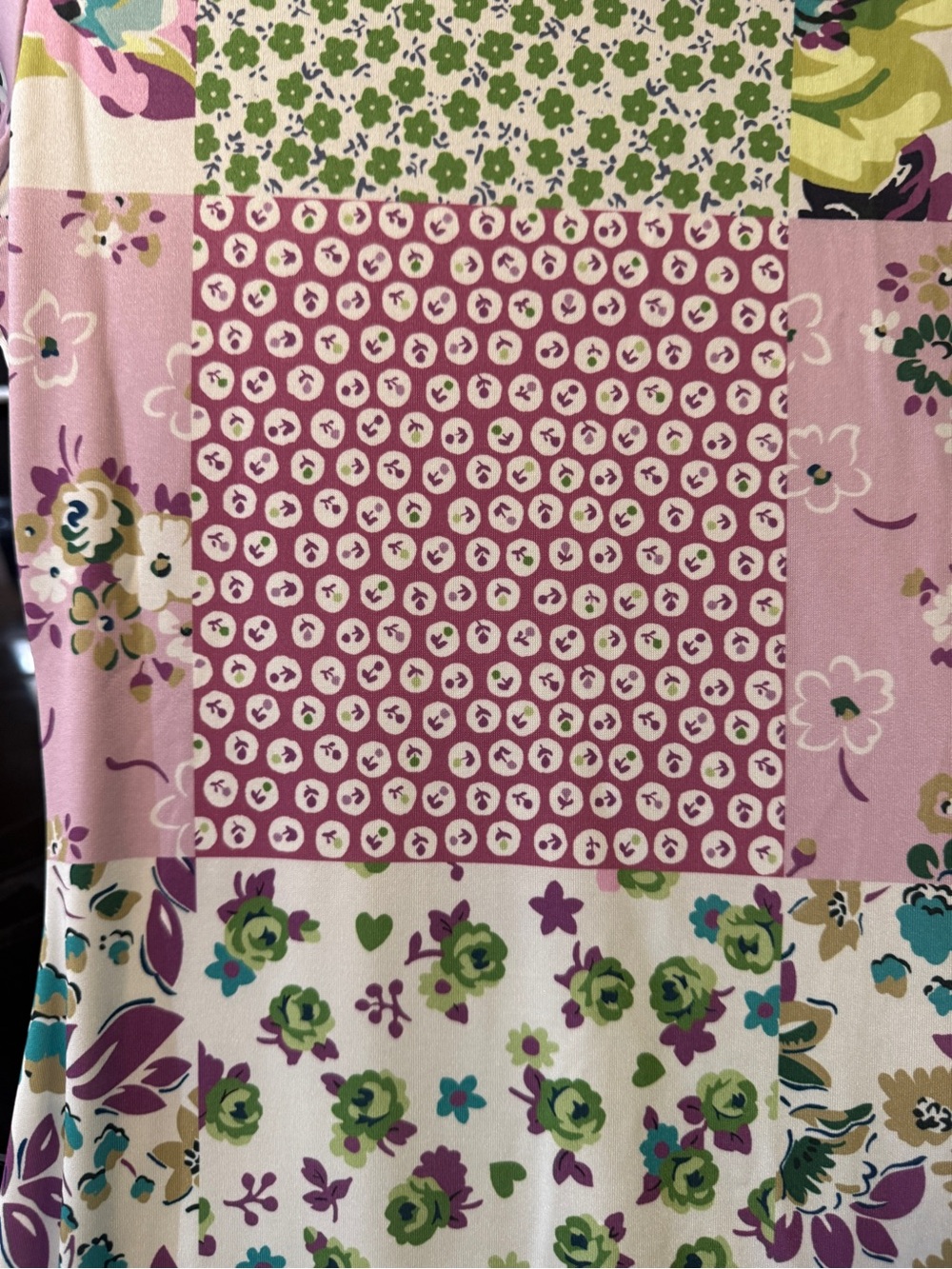 SHEIN Pink Floral & Patchwork Maxi Dress - Picture 4 of 7
